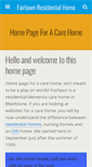 Mobile Screenshot of fairlawnresidentialhome.co.uk